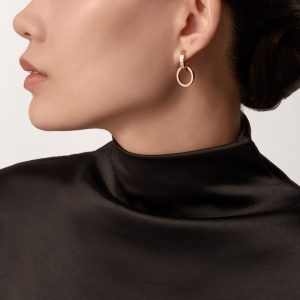 Bông Tai Cartier Love Chế Tác Hong Kong Vàng Hồng 18K (4)