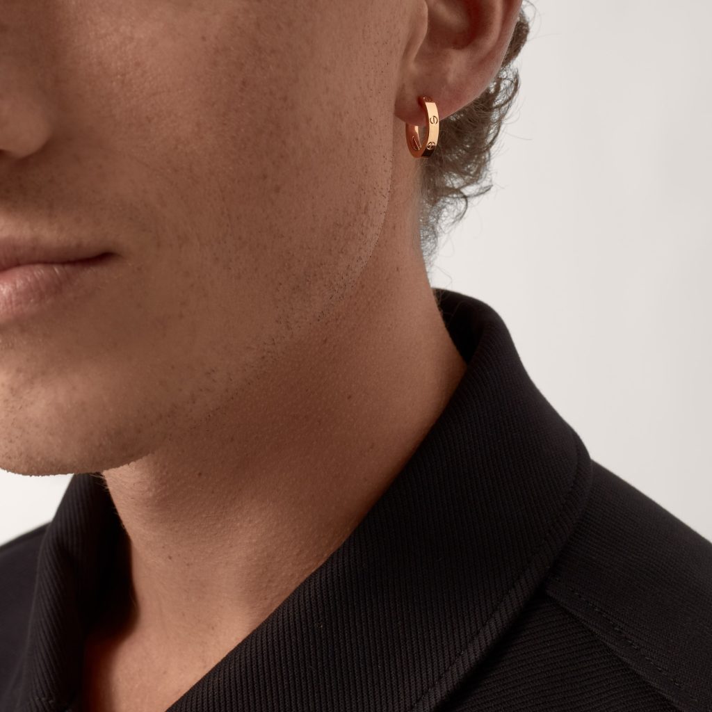 Bông Tai Cartier Love Chế Tác Hong Kong Vàng Hồng 18K (4)