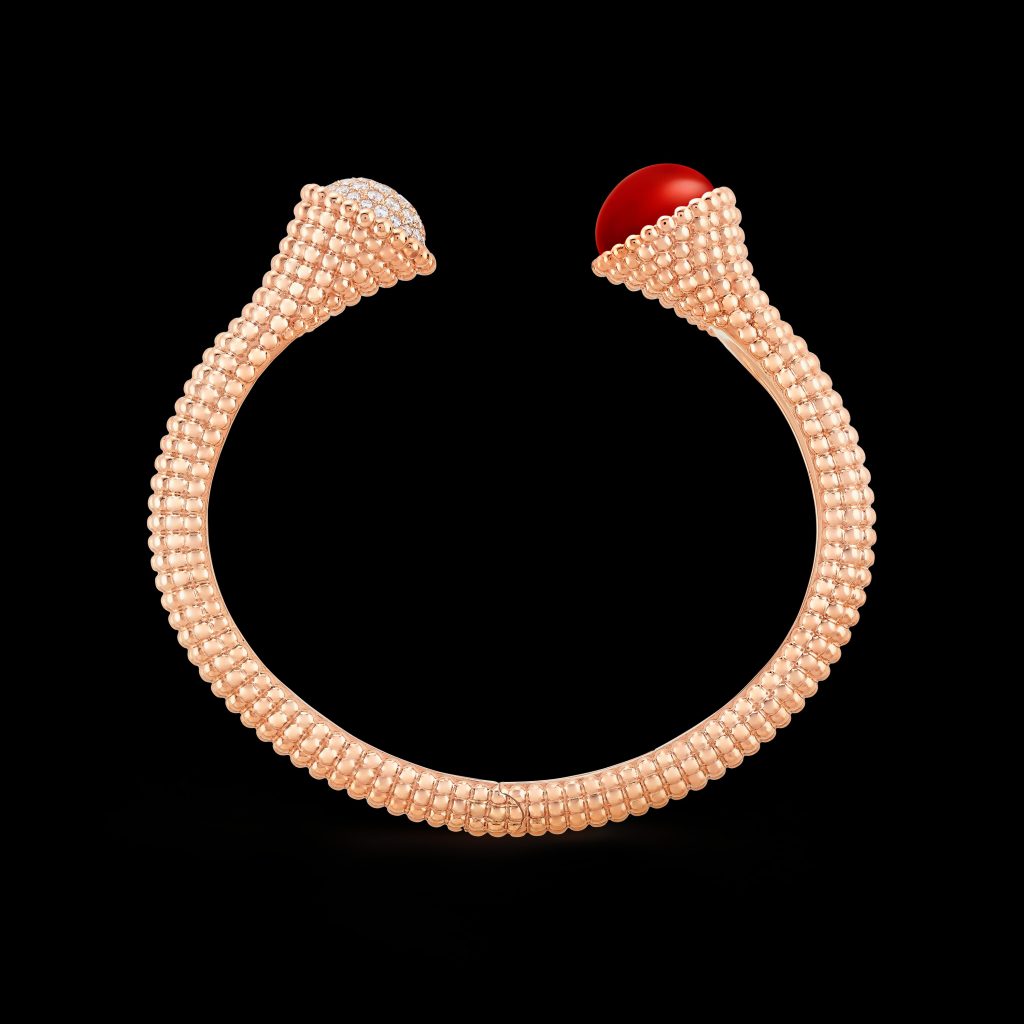 Lắc Tay Van Cleef & Arpels Perlée Couleurs Khảm Đá Mã Não Kim Cương 16cm (5)