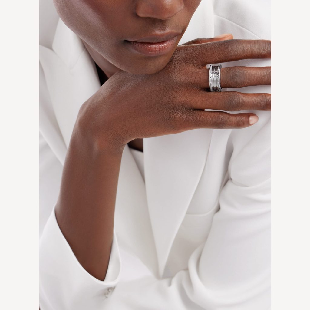 Nhẫn Bvlgari B.ZERO1 360299 Vàng Trắng 18K Kim Cương Tự Nhiên Chế Tác (6)