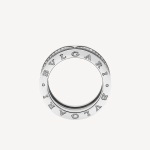 Nhẫn Bvlgari B.ZERO1 360299 Vàng Trắng 18K Kim Cương Tự Nhiên Chế Tác (6)