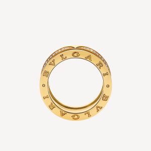 Nhẫn Bvlgari B.ZERO1 360299 Vàng Vàng 18K Kim Cương Tự Nhiên Chế Tác (3)