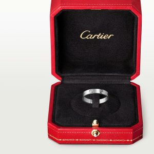 Nhẫn Cartier Love Chế Tác Hong Kong Platinum PT950 Bản Trơn 3 (1)