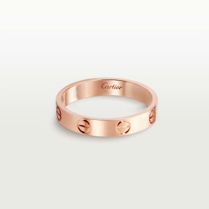 Nhẫn Cartier Love Chế Tác Hong Kong Vàng Hồng 18K Bản Trơn 3 (1)