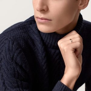 Nhẫn Cartier Love Chế Tác Hong Kong Vàng Hồng 18K Bản Trơn 3 (1)