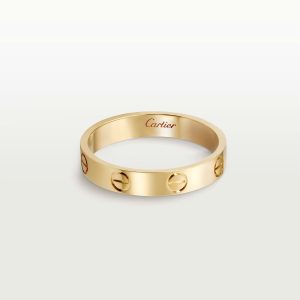 Nhẫn Cartier Love Chế Tác Hong Kong Vàng Vàng 18K Bản Trơn 3 (9)