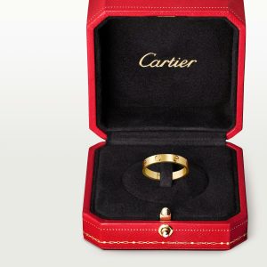 Nhẫn Cartier Love Chế Tác Hong Kong Vàng Vàng 18K Bản Trơn 3 (9)