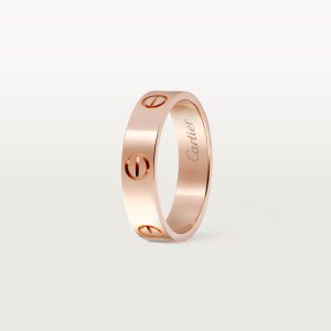 Nhẫn Cartier Love Chế Tác Vàng Hồng 18K Hong Kong Bản Lớn 5-5mm