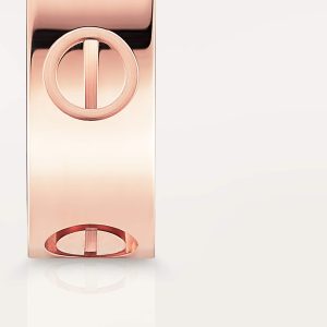 Nhẫn Cartier Love Chế Tác Vàng Hồng 18K Hong Kong Bản Lớn 5-5mm