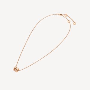 Vòng Cổ Bvlgari B.ZERO1 Mini Chế Tác Vàng Hồng 18K 38 - 41.5 - 45cm (1)