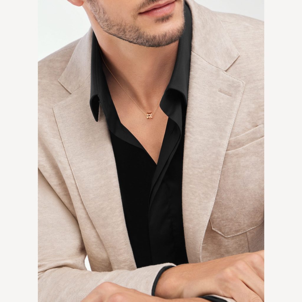 Vòng Cổ Bvlgari B.ZERO1 Mini Chế Tác Vàng Hồng 18K 38 - 41.5 - 45cm (1)