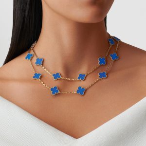 Vòng Cổ Van Cleef & Arpels Vintage Alhambra Chế Tác Dài 20 Họa Tiết (3)