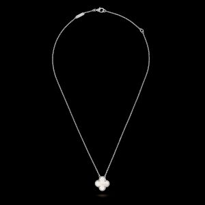 Vòng Cổ Van Cleef & Arpels Alhambra Chế Tác Mặt Khảm Trai MOP (1)