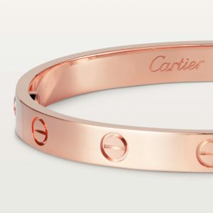 Vòng Tay Cartier Love Chế Tác Hong Kong Vàng Hồng 18K (1)