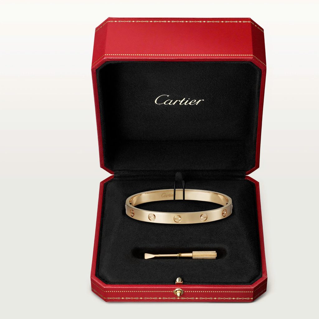 Vòng Tay Cartier Love Chế Tác Hong Kong Vàng Vàng 18K Chiều Rộng 6 (9)