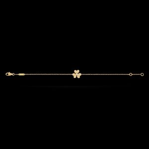 Vòng Tay Van Cleef & Arpels Frivole Mini Vàng Vàng 18K Chế Tác 17 (1)