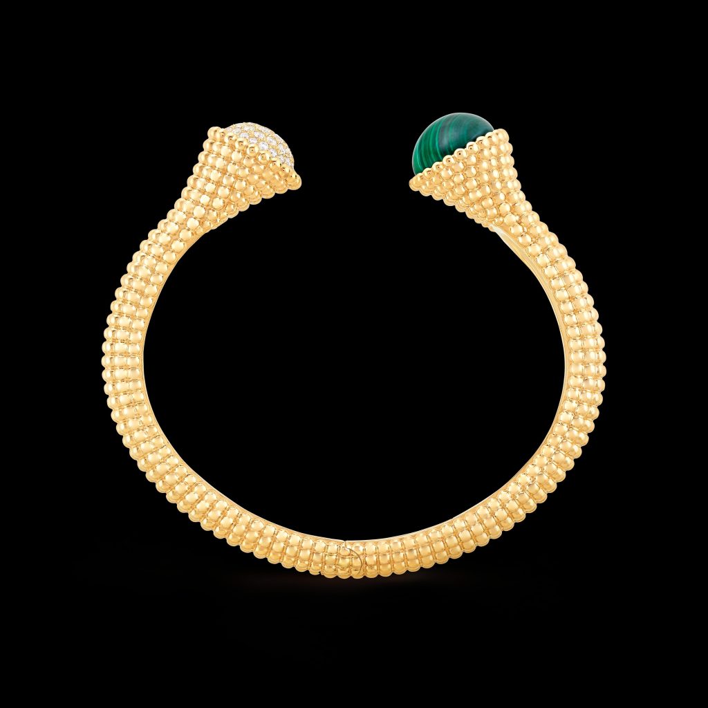 Lắc Tay Van Cleef & Arpels Perlée Couleurs Đính Đá Malachite Kim Cương (3)