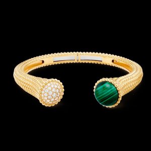 Lắc Tay Van Cleef & Arpels Perlée Couleurs Đính Đá Malachite Kim Cương (3)