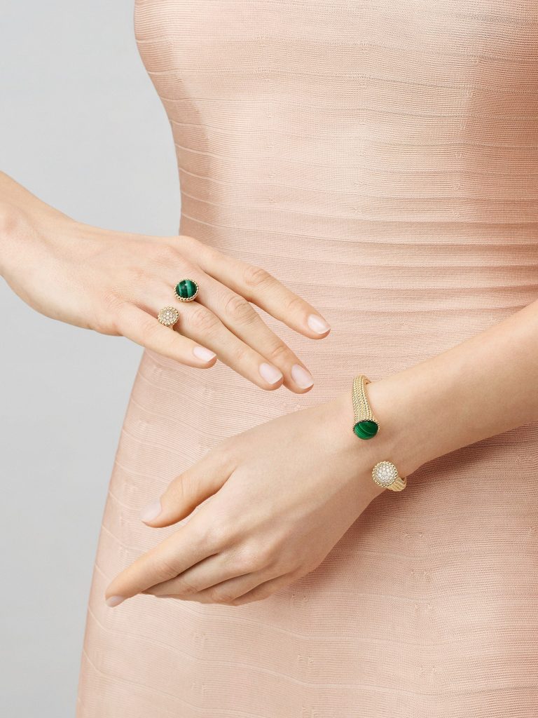 Lắc Tay Van Cleef & Arpels Perlée Couleurs Đính Đá Malachite Kim Cương (3)
