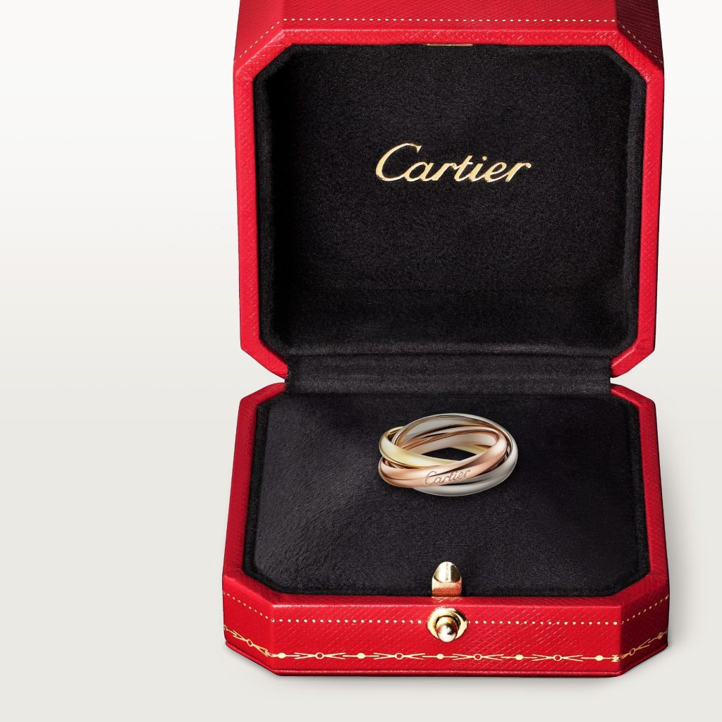 Nhẫn Cartier Classic Trinity Chế Tác Vàng 18K Hong Kong Phối Màu (1)