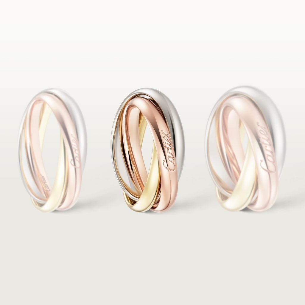 Nhẫn Cartier Classic Trinity Chế Tác Vàng 18K Hong Kong Phối Màu (1)