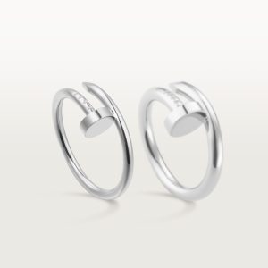 Nhẫn Cartier Juste Un Clou Small Model Chế Tác Vàng Trắng 18K