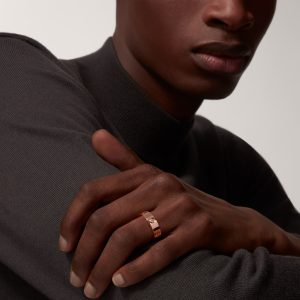 Nhẫn Cartier Love 3 Diamonds Vàng Hồng Đính Kim Cương (1)