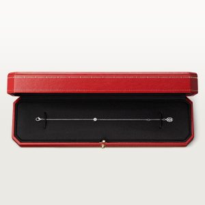 Vòng Tay Cartier D'Amour XS Mini Vàng Trắng Đính 1 Viên Kim Cương Tự Nhiên (2)