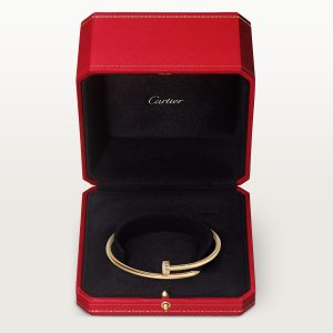 Vòng Tay Cartier Juste un Clou Small Size Vàng 18K Kim Cương Rộng