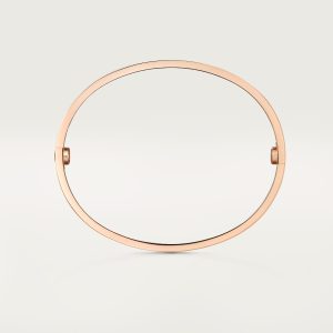 Vòng Tay Cartier Love 4 Diamonds Vàng Hồng Kim Cương Tự Nhiên Rộng 6 (1)