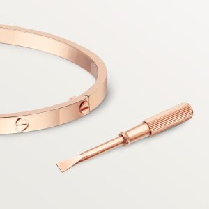 Vòng Tay Cartier Love Small Model Chế Tác Vàng Hồng 18K Rộng 3.65mm