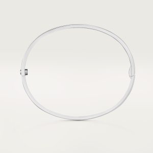 Vòng Tay Cartier Love Small Model Chế Tác Vàng Trắng 18K R (1)