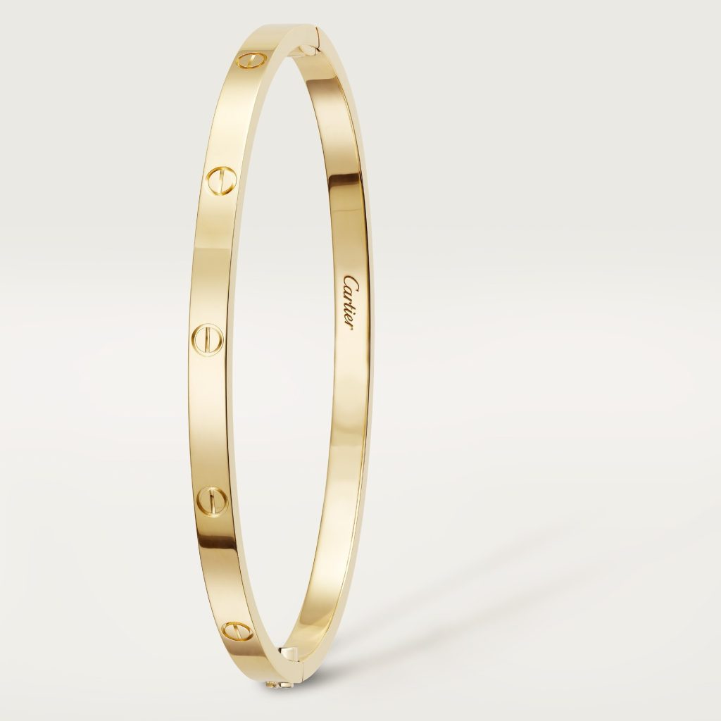 Vòng Tay Cartier Love Small Model Chế Tác Vàng Vàng 18K (2)