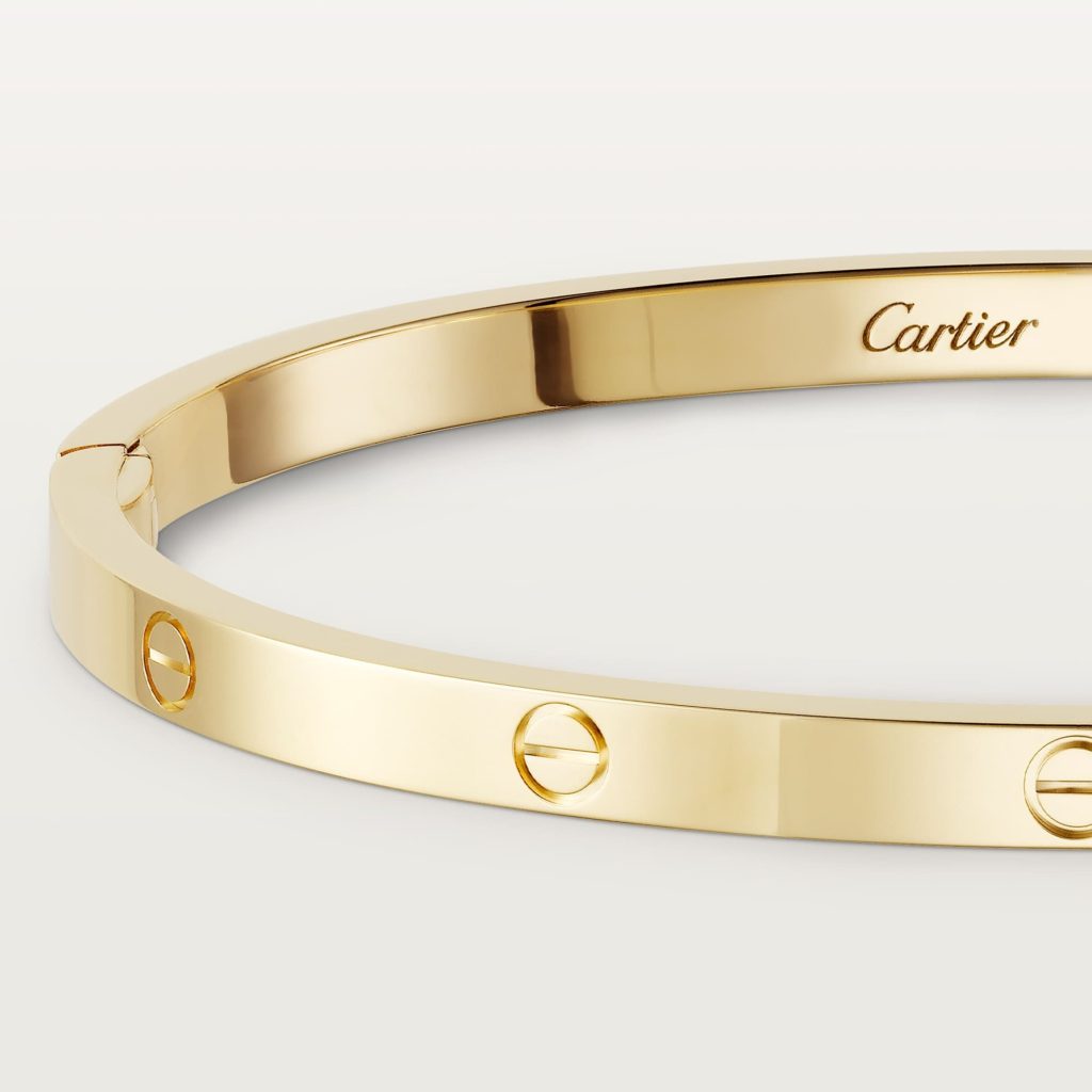 Vòng Tay Cartier Love Small Model Chế Tác Vàng Vàng 18K (2)