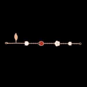 Vòng Tay Van Cleef & Arpels Lucky Spring 5 Họa Tiết Vàng Hồng 18K