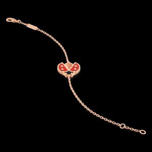 Vòng Tay Van Cleef & Arpels Lucky Spring Bọ Rùa Cánh Mở Chế Tác