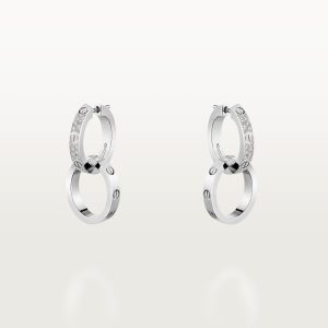 Bông Tai Cartier Love Vàng Trắng 18K Kim Cương Tự Nhiên Chế Tác (12)