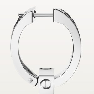 Bông Tai Cartier Love Vàng Trắng 18K Kim Cương Tự Nhiên Chế Tác (12)