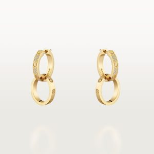 Bông Tai Cartier Love Vàng Vàng 18K Kim Cương Tự Nhiên Chế Tác