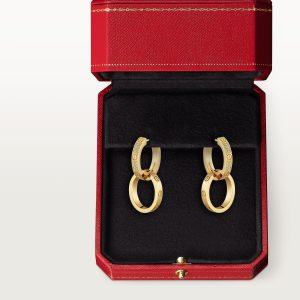 Bông Tai Cartier Love Vàng Vàng 18K Kim Cương Tự Nhiên Chế Tác