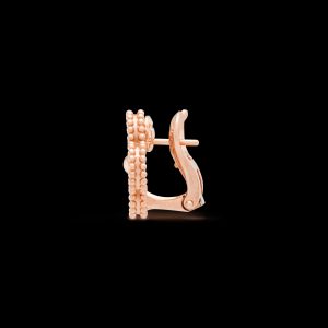 Bông Tai Van Cleef & Arpels Vàng Hồng Kim Cương Tự Nhiên Tròn 24 Viên (3)