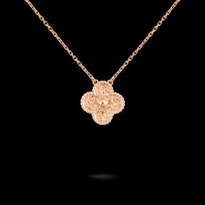 Dây Chuyền Van Cleef & Arpels Sweet Alhambra Vàng Hồng 18K Chế Tác Hong Kong 17 (2)