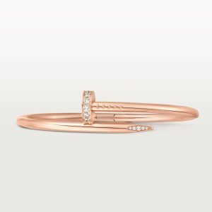 Lắc Tay Cartier Juste un Clou Chế Tác Vàng Hồng 18K Hong Kong Đính Viên Kim Cương Tự Nhiên (1)