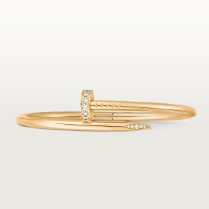 Lắc Tay Cartier Juste un Clou Chế Tác Vàng Vàng 18K Đính 32 Viên Kim Cương Tự Nhiên (9)