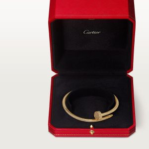 Lắc Tay Cartier Juste un Clou Vàng Vàng 18K Full Kim Cương Tự Nhiên Hong Kong (4)
