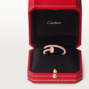 Nhẫn Cartier Juste un Clou Vàng Hồng Kim Cương Thiên Nhiên Dày 1 (1)