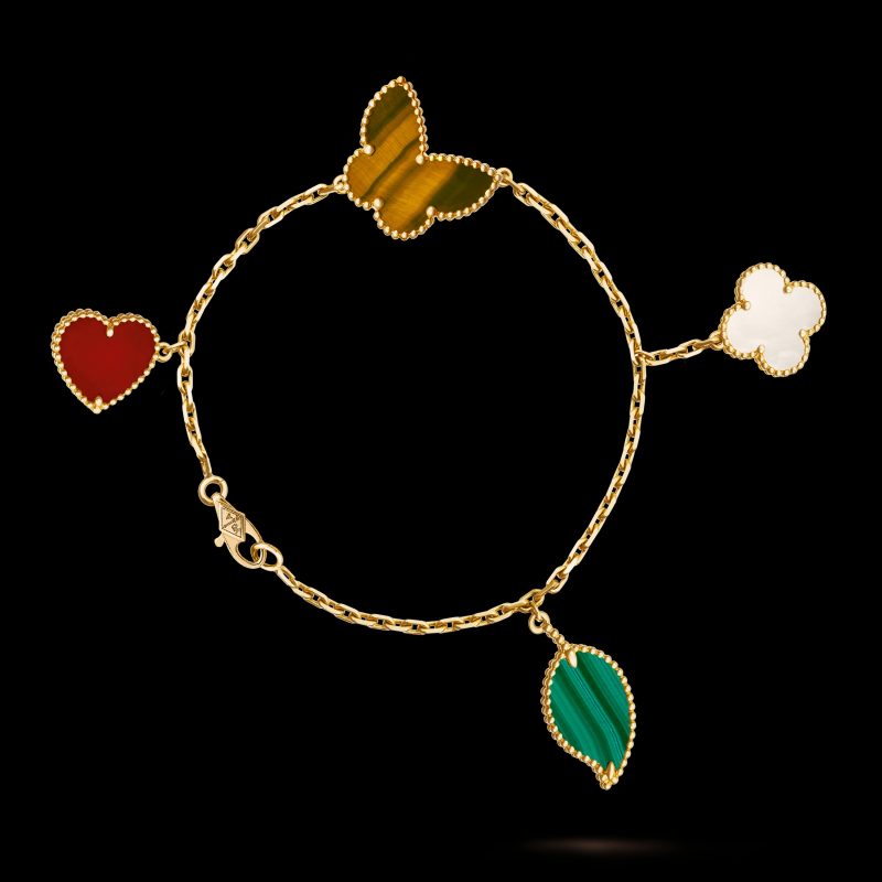 Vòng Tay Van Cleef & Arpels Lucky Alhambra Nhập Khẩu Kong 19cm (2)