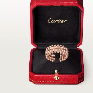 Nhẫn Cartier Clash de Cartier Chế Tác Hong Kong Vàng Hồng 18K Chiều Rộng 9 (5)