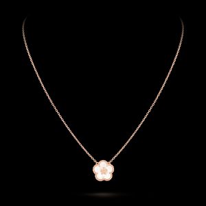Vòng Cổ Van Cleef & Arpels Lucky Spring Hoa Mận Xà Cừ Chế Tác Hong Kong 42cm (3)
