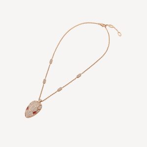 Dây Chuyền Bvlgari Serpenti Seduttori Chế Tác Vàng Hồng 18K Kim Cương Tự Nhiên (1)